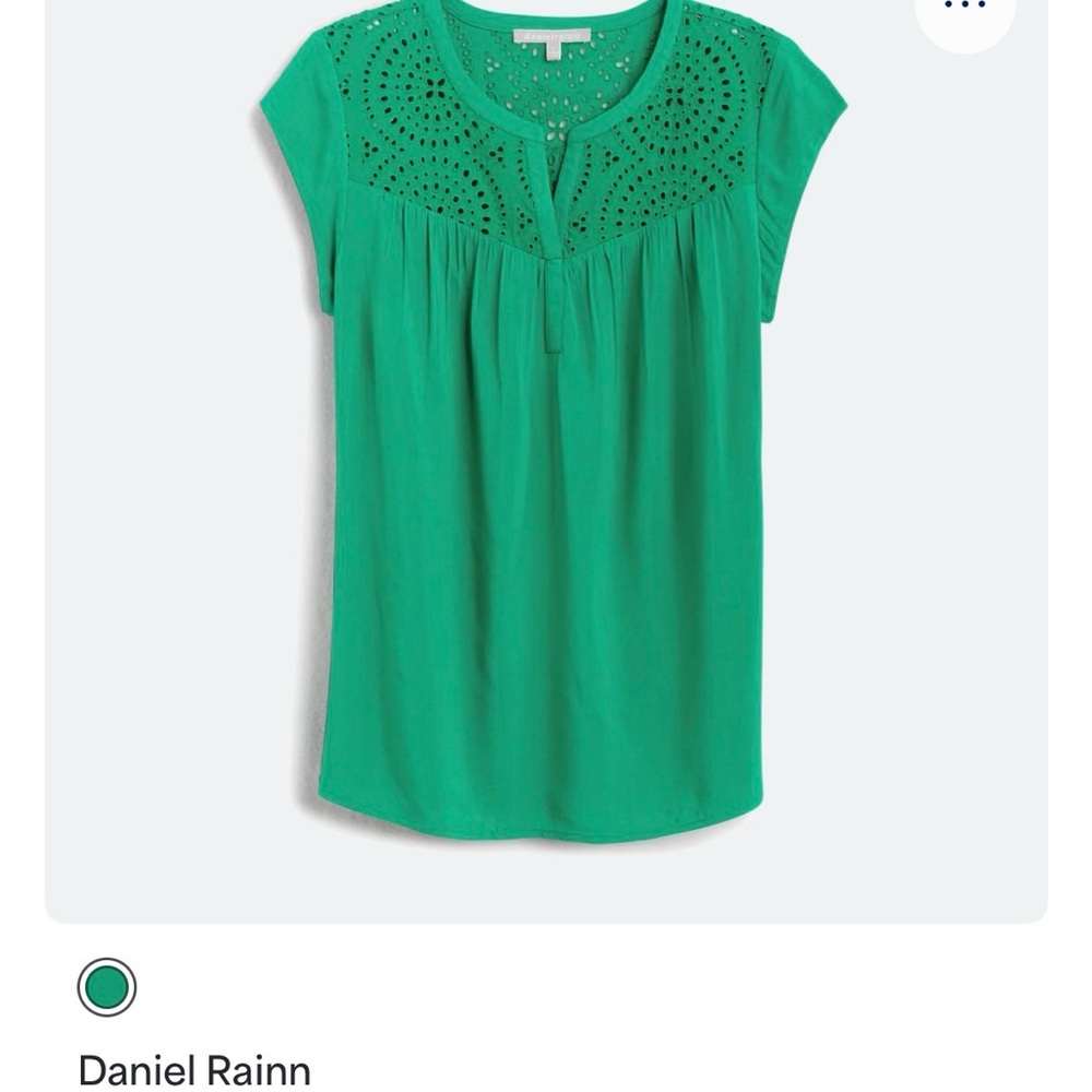 Daniel Rainn Kiara Eyelet Detail Blouse